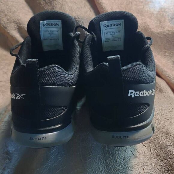 Reebok Men's Sublite Cushion Athletic Work Sneakers Shoes Black Size 9 - Picture 7 of 14